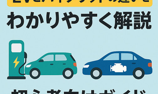 EVとハイブリッドの違いをわかりやすく解説｜初心者向けガイド